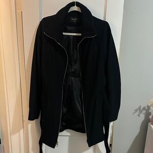 Laundry By Shelli Segal Black Trench Coat